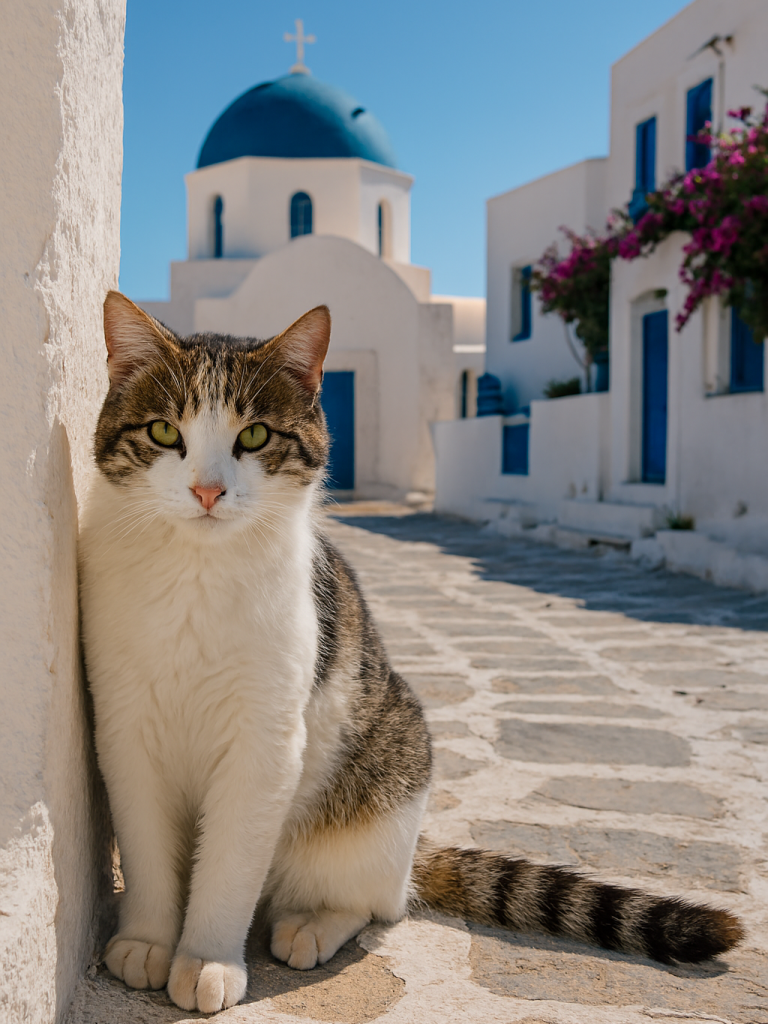 An Aegean Cat in Greece Aegean Cat